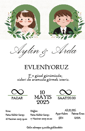 Hızlı Davetiye 5009
