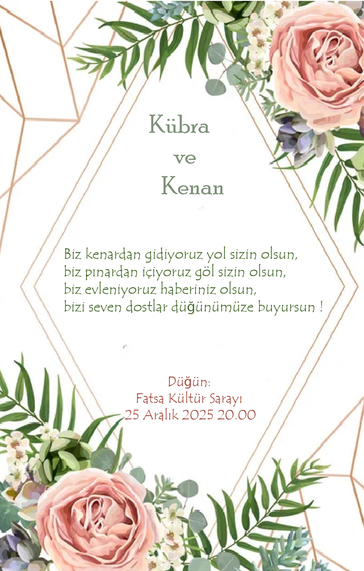 Hızlı Davetiye 5012