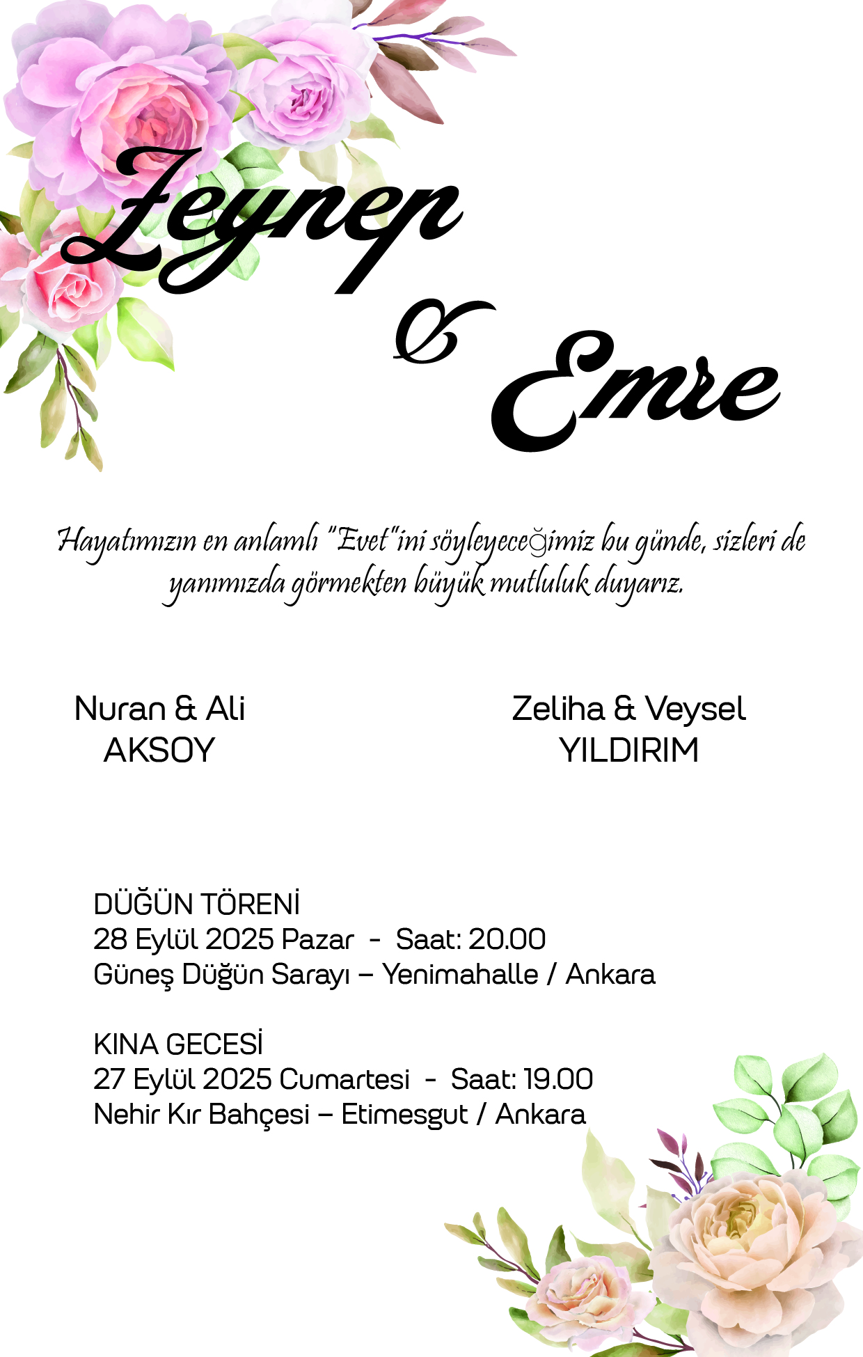 Hızlı Davetiye 5001