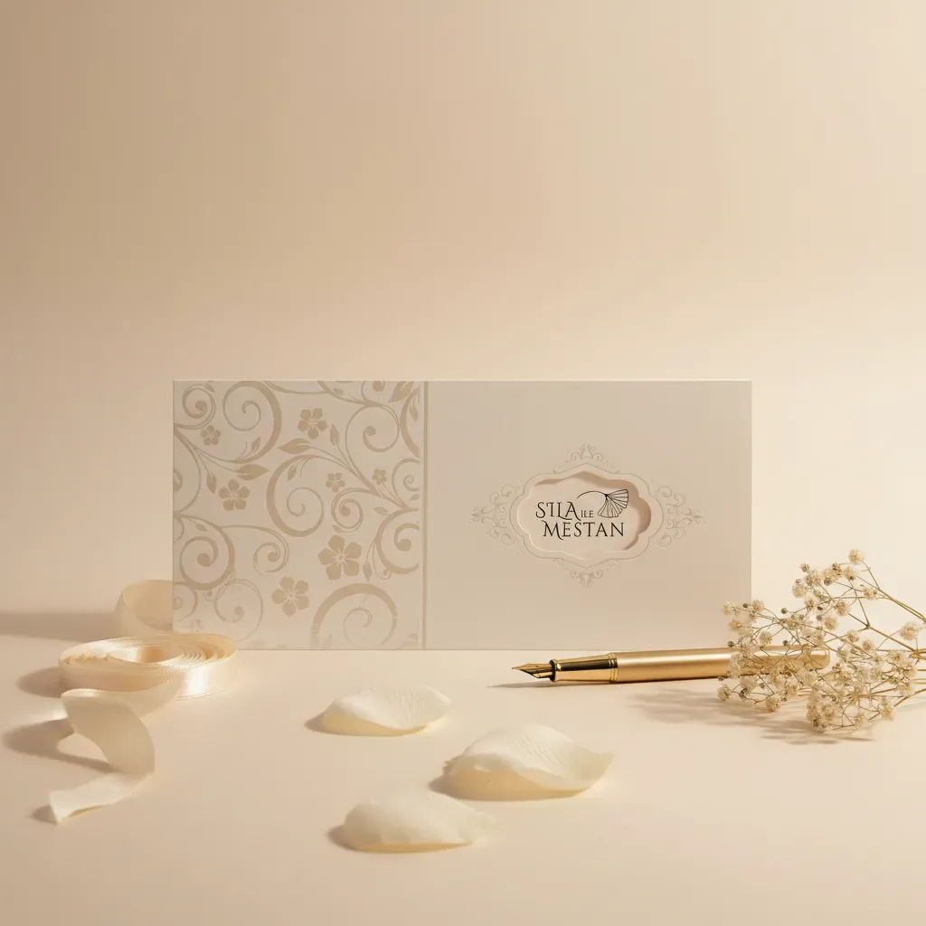 Hizli Davetiye Zarif Sedef Desenli Davetiye 55 107